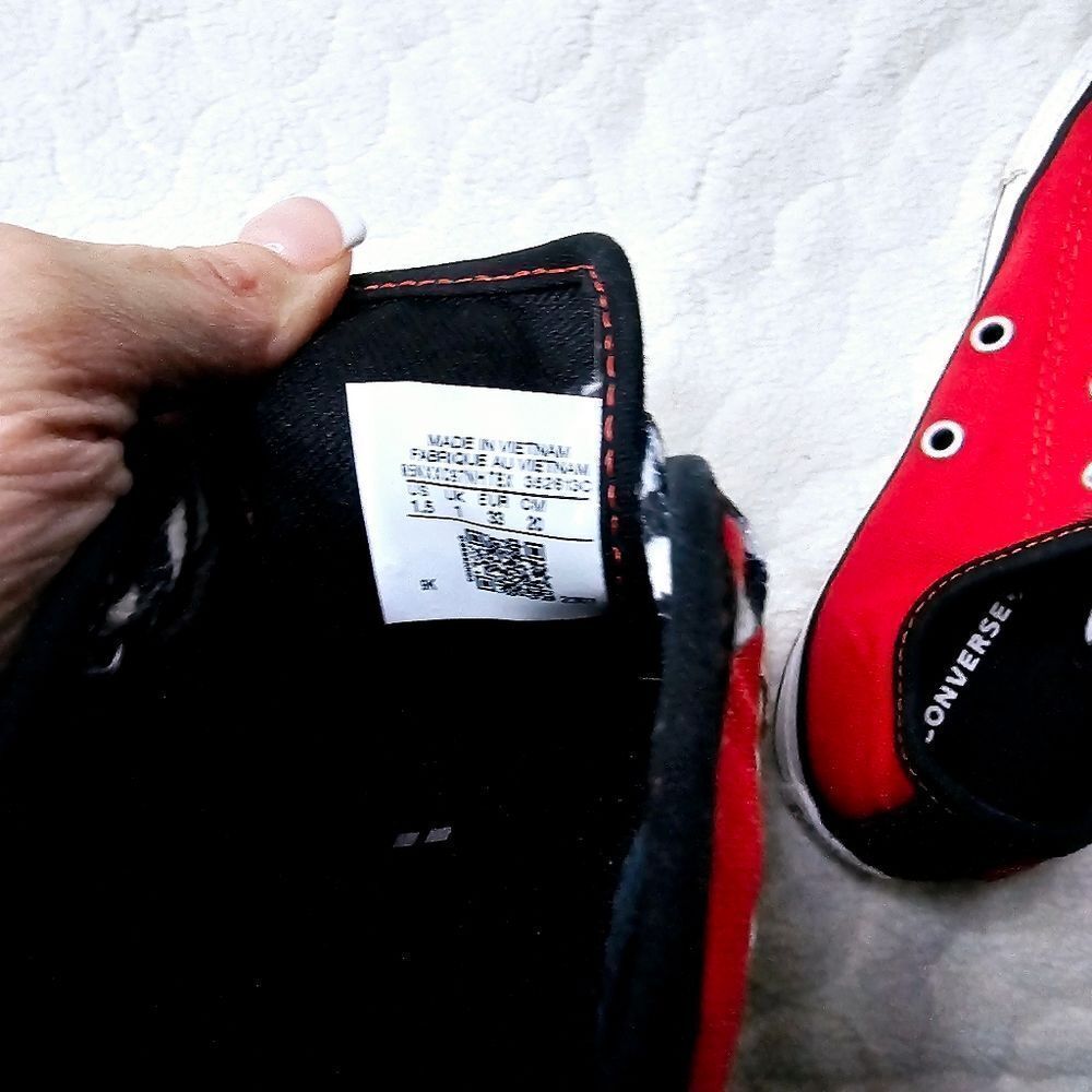 Converse Far Cry 5 sneakers red black youth 1.5 custom - Picture 6 of 7